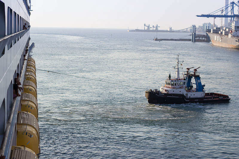 Leaving Civitavecchia