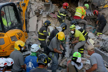 Amatrice - foto di: Protezione civile