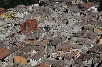 Terremoto - fonte Protezione Civile