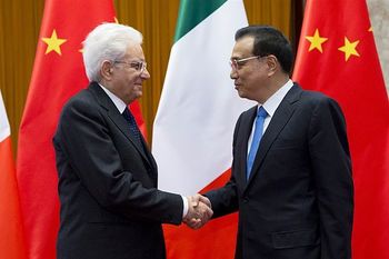 Mattarella in Cina - fonte: Quirinale