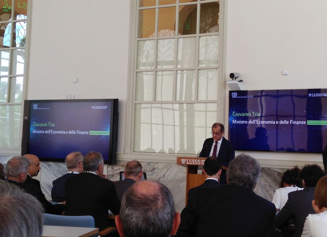 Giovanni Tria, Ministro dell'Economia e delle Finanze, Luiss Business School, Roma 16.07.2019