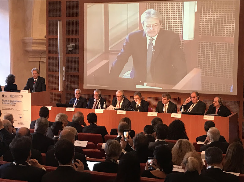 Paolo Gentiloni al Rome Investment Forum 2019