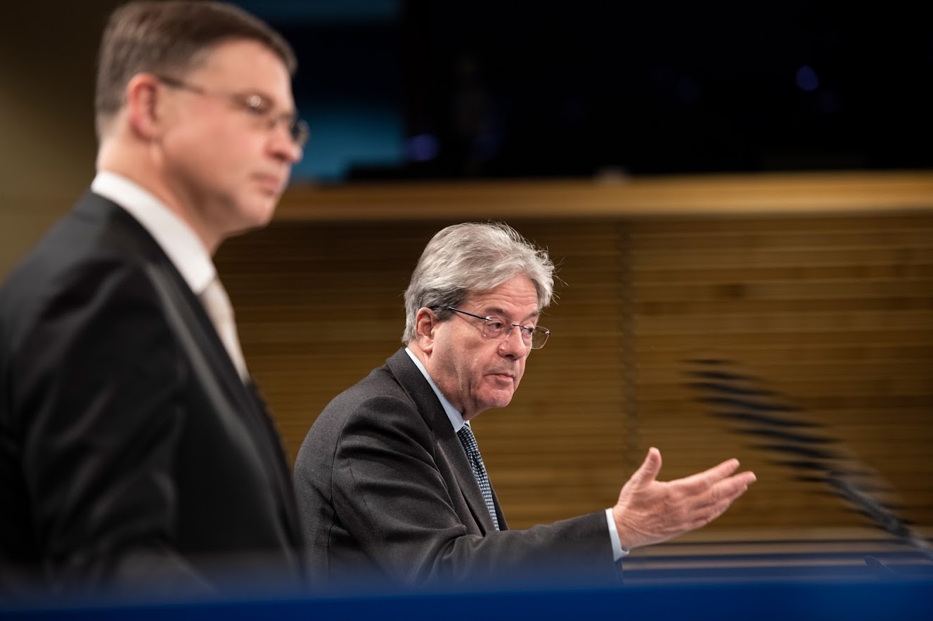 Valdis Dombrovskis, Paolo Gentiloni - Photo credit: European Union, 2022-Photographer: Lukasz Kobus