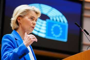 Ursula ver del Leyen al Parlamento UE – Credit: © European Union 2025 - Source : EP – Fotografo: Philippe Buissin